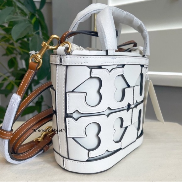 🔥NeW! $598 Tory Burch Cutout Logo Mini tote - Picture 9 of 15